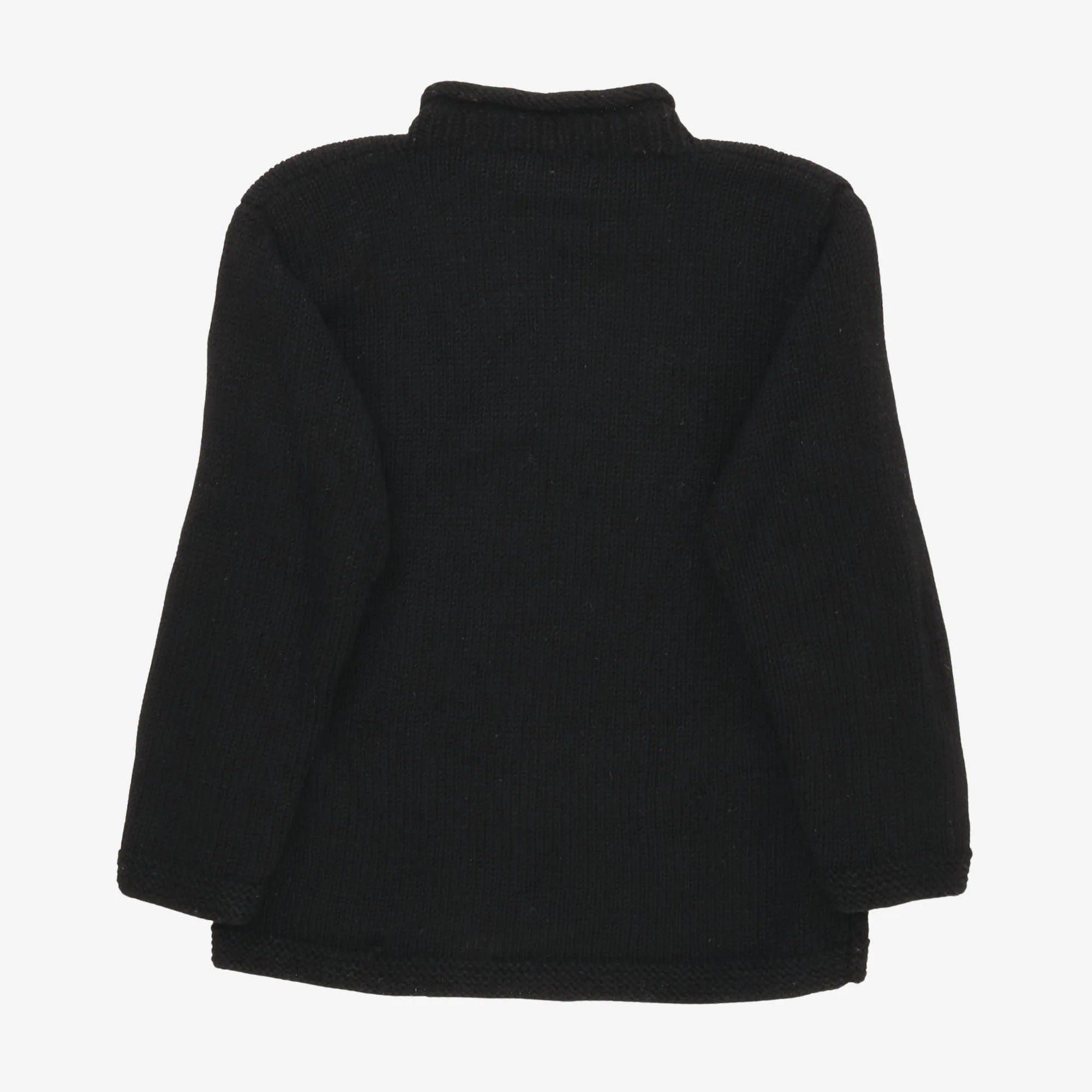 Wool Hand Knit Crewneck Sweater - Image 2