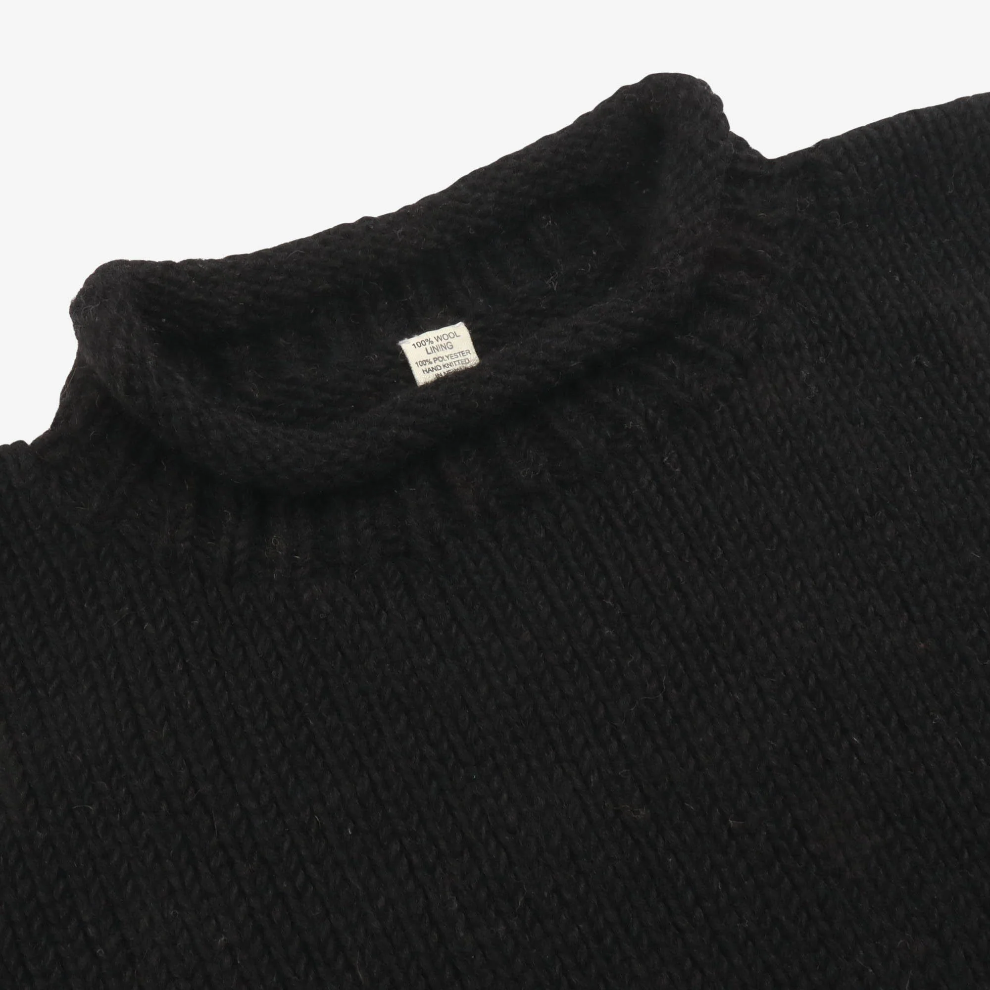 Wool Hand Knit Crewneck Sweater - Image 4
