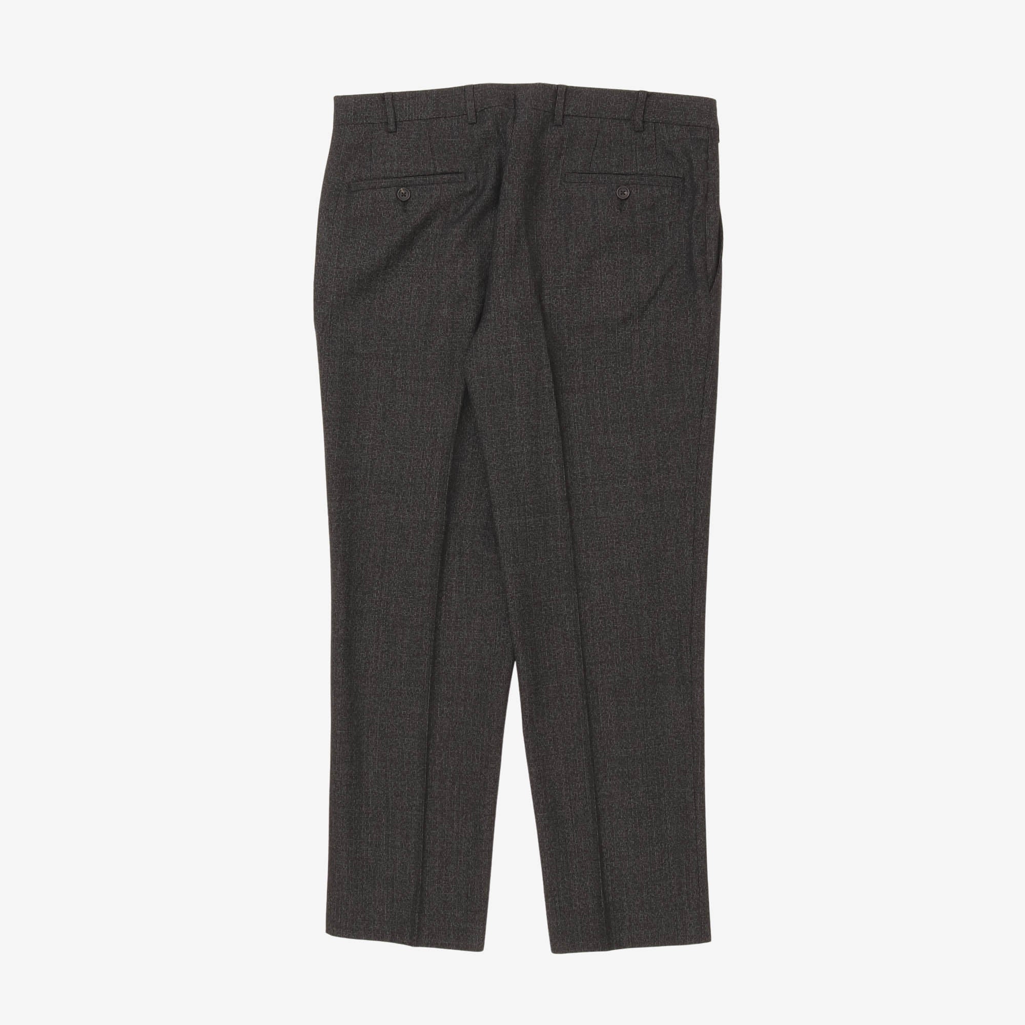 Wool Pleated Trousers (34W x 28L) - Image 2