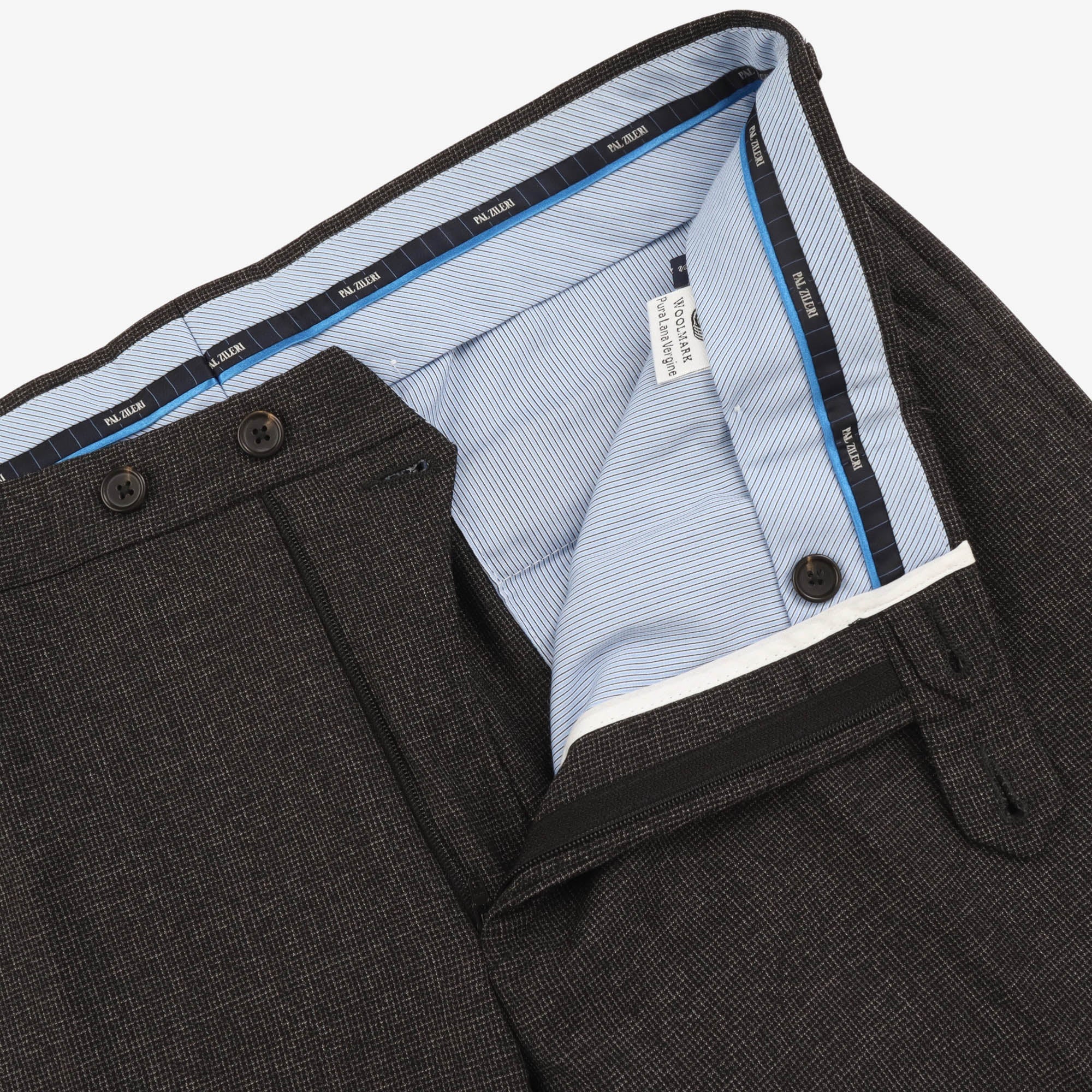 Wool Pleated Trousers (34W x 28L) - Image 3