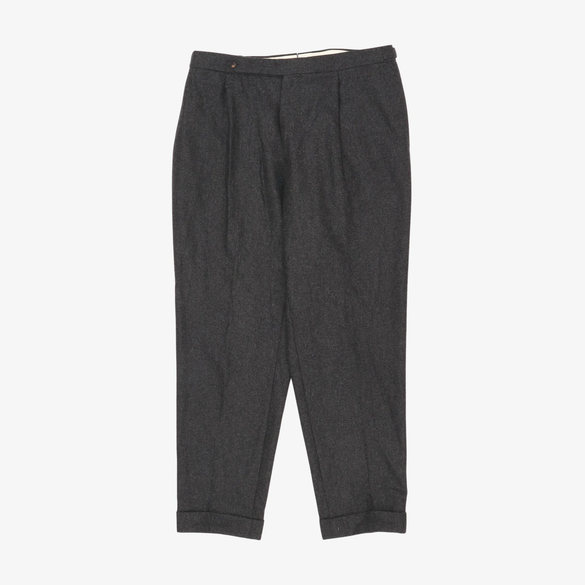 Wool Pleated Trousers (38W X 31L)