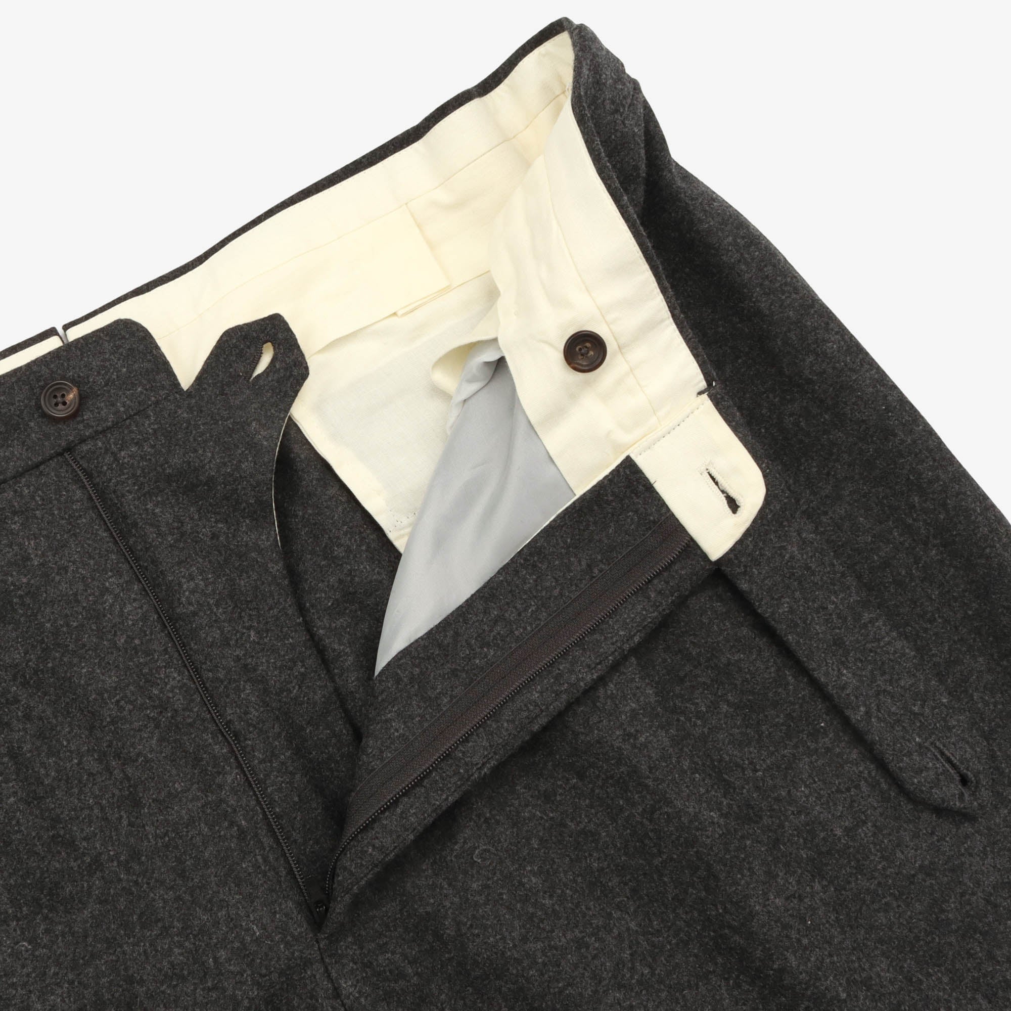 Wool Pleated Trousers (38W X 31L) - Image 4