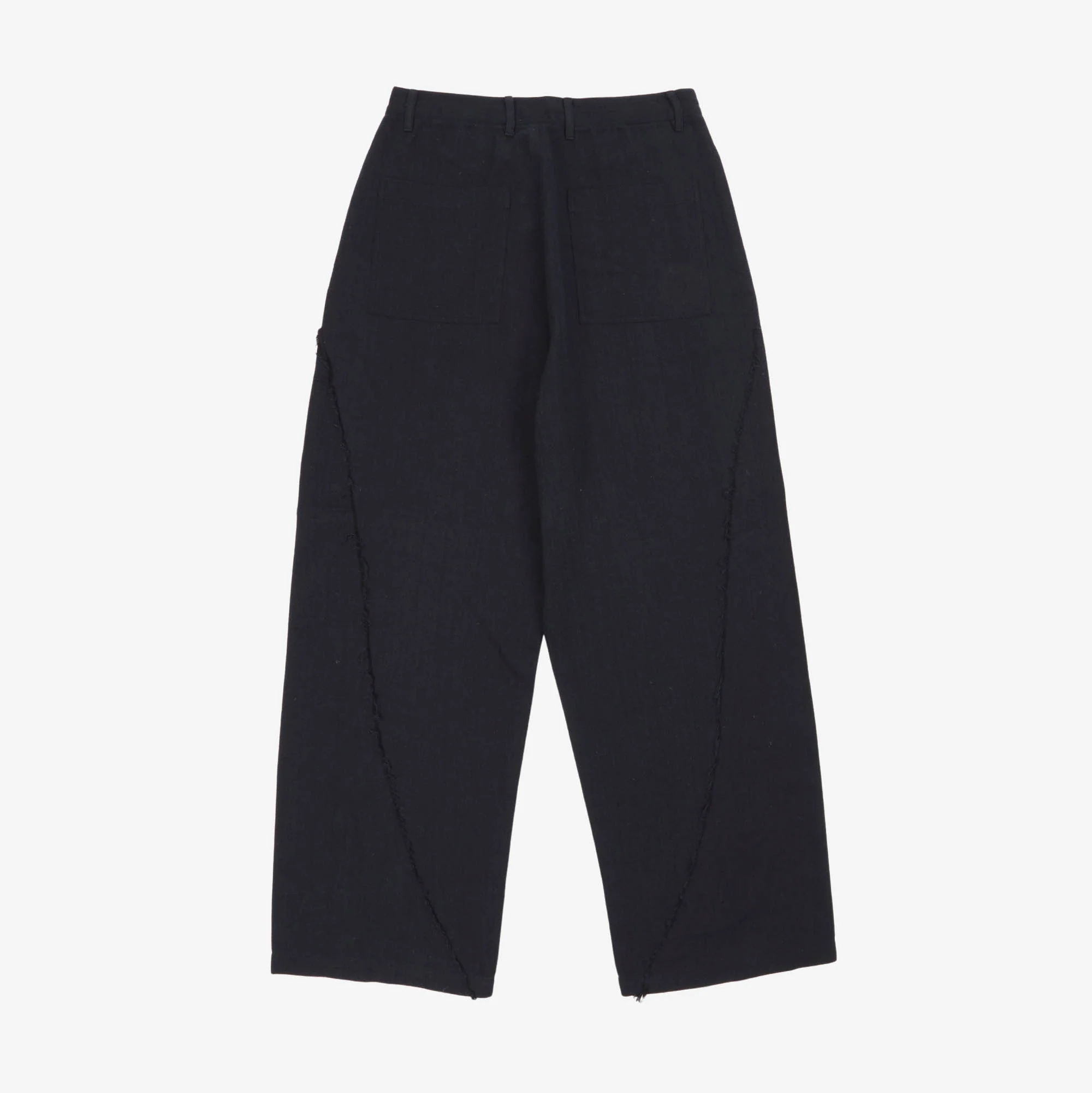 Wool Raw Hem Trousers (30W X 31L) - Image 2